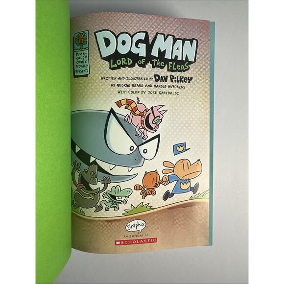 Lot Of 2 Used Dog Man Books Dog Man Brawl Of The Wild And Lord Of The Fleas - Picture 8 of 8